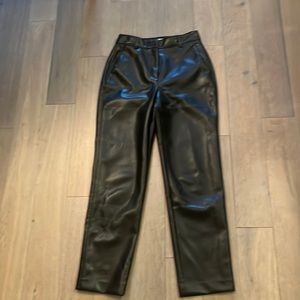 Babaton Faux Leather Pants Size 4